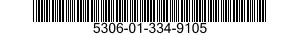 5306-01-334-9105 BOLT,MACHINE 5306013349105 013349105