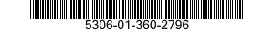 5306-01-360-2796 BOLT,MACHINE 5306013602796 013602796