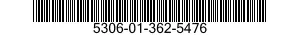 5306-01-362-5476 BOLT,MACHINE 5306013625476 013625476