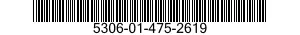 5306-01-475-2619 BOLT,MACHINE 5306014752619 014752619