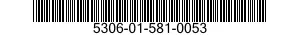 5306-01-581-0053 BOLT,MACHINE 5306015810053 015810053
