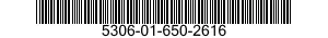 5306-01-650-2616 BOLT,INTERNAL WRENCHING 5306016502616 016502616