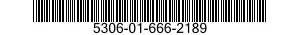 5306-01-666-2189 BOLT,MACHINE 5306016662189 016662189