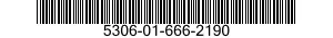 5306-01-666-2190 BOLT,MACHINE 5306016662190 016662190