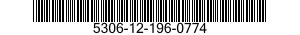 5306-12-196-0774 BOLT,MACHINE 5306121960774 121960774