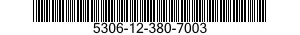 5306-12-380-7003 BOLT,CLOSE TOLERANCE 5306123807003 123807003