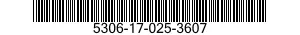 5306-17-025-3607 BOLT,MACHINE 5306170253607 170253607