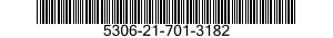 5306-21-701-3182 BOLT,MACHINE 5306217013182 217013182