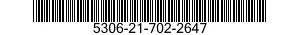 5306-21-702-2647 BOLT,MACHINE 5306217022647 217022647