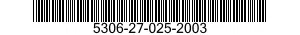 5306-27-025-2003 BOLT,MACHINE 5306270252003 270252003