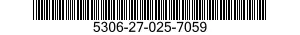 5306-27-025-7059 BOLT,MACHINE 5306270257059 270257059