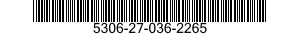5306-27-036-2265 BOLT,MACHINE 5306270362265 270362265