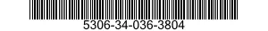 5306-34-036-3804 BOLT,MACHINE 5306340363804 340363804