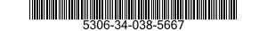 5306-34-038-5667 BOLT,MACHINE 5306340385667 340385667