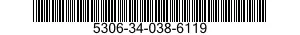 5306-34-038-6119 BOLT,MACHINE 5306340386119 340386119