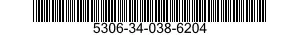 5306-34-038-6204 BOLT,MACHINE 5306340386204 340386204