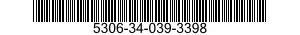 5306-34-039-3398 BOLT,MACHINE 5306340393398 340393398