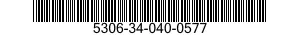 5306-34-040-0577 BOLT,MACHINE 5306340400577 340400577