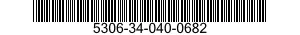 5306-34-040-0682 BOLT,MACHINE 5306340400682 340400682