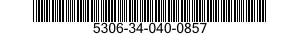 5306-34-040-0857 BOLT,MACHINE 5306340400857 340400857