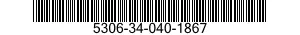 5306-34-040-1867 BOLT,ASSEMBLED WASHER 5306340401867 340401867