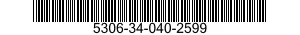 5306-34-040-2599 BOLT,MACHINE 5306340402599 340402599