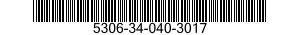 5306-34-040-3017 BOLT,MACHINE 5306340403017 340403017