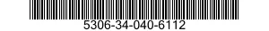 5306-34-040-6112 BOLT,MACHINE 5306340406112 340406112