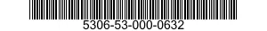 5306-53-000-0632 BOLT,MACHINE 5306530000632 530000632