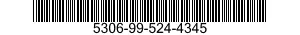 5306-99-524-4345 BOLT,MACHINE 5306995244345 995244345