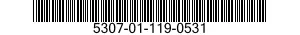 5307-01-119-0531 STUD,CONTINUOUS THREAD 5307011190531 011190531