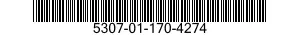 5307-01-170-4274 STUD,CONTINUOUS THREAD 5307011704274 011704274