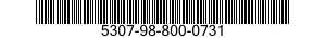 5307-98-800-0731 STUD,PLAIN 5307988000731 988000731