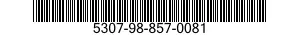 5307-98-857-0081 STUD ASSEMBLY,TURNLOCK FASTENER 5307988570081 988570081