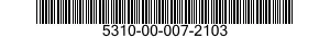 5310-00-007-2103 NUT,PLAIN,EXTENDED WASHER,HEXAGON 5310000072103 000072103