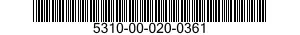 5310-00-020-0361 NUT,SELF-LOCKING,HEXAGON 5310000200361 000200361