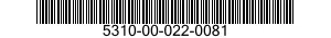 5310-00-022-0081 NUT,PLAIN,HEXAGON 5310000220081 000220081