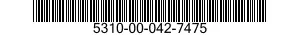 5310-00-042-7475 NUT,PLAIN,SLOTTED,HEXAGON 5310000427475 000427475