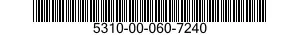 5310-00-060-7240 NUT,SELF-LOCKING,EXTENDED WASHER,HEXAGON 5310000607240 000607240