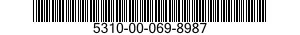 5310-00-069-8987 NUT,PLAIN,INTERNAL WRENCHING 5310000698987 000698987