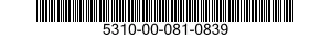 5310-00-081-0839 NUT,SPECIAL 5310000810839 000810839