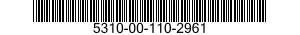 5310-00-110-2961 NUT ASSEMBLY,SELF-LOCKING,GANG CHANNEL 5310001102961 001102961
