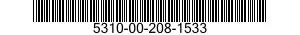 5310-00-208-1533 NUT,SELF-LOCKING,INTERNAL WRENCHING 5310002081533 002081533