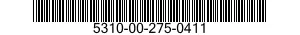 5310-00-275-0411 NUT ASSEMBLY,SELF-LOCKING,GANG CHANNEL 5310002750411 002750411