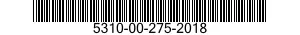5310-00-275-2018 NUT,SELF-LOCKING,HEXAGON 5310002752018 002752018
