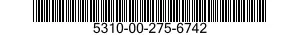 5310-00-275-6742 NUT,PLAIN,SINGLE BALL SEAT,HEXAGON 5310002756742 002756742