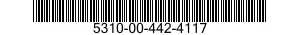 5310-00-442-4117 NUT,PLAIN,EXTENDED WASHER,HEXAGON 5310004424117 004424117