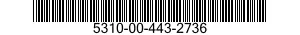 5310-00-443-2736 NUT,PLAIN,HEXAGON 5310004432736 004432736