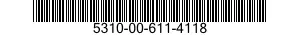 5310-00-611-4118 NUT,SELF-LOCKING,EXTENDED WASHER 5310006114118 006114118