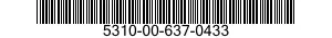 5310-00-637-0433 NUT,PLAIN,INTERNAL WRENCHING 5310006370433 006370433